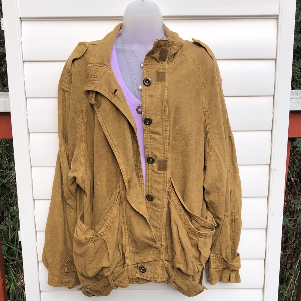 Free People Tan Utility Jacket - Picture 8 of 12